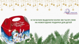 В ГАГАУЗИИ ВЫДЕЛИЛИ БОЛЕЕ 380 ТЫСЯЧ ЛЕЕВ НА НОВОГОДНИЕ ПОДАРКИ ДЛЯ ДЕТЕЙ