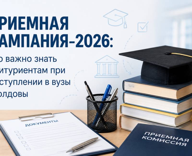 ПРИЕМНАЯ КАМПАНИЯ–2026: что важно знать абитуриентам при поступлении в вузы Молдовы