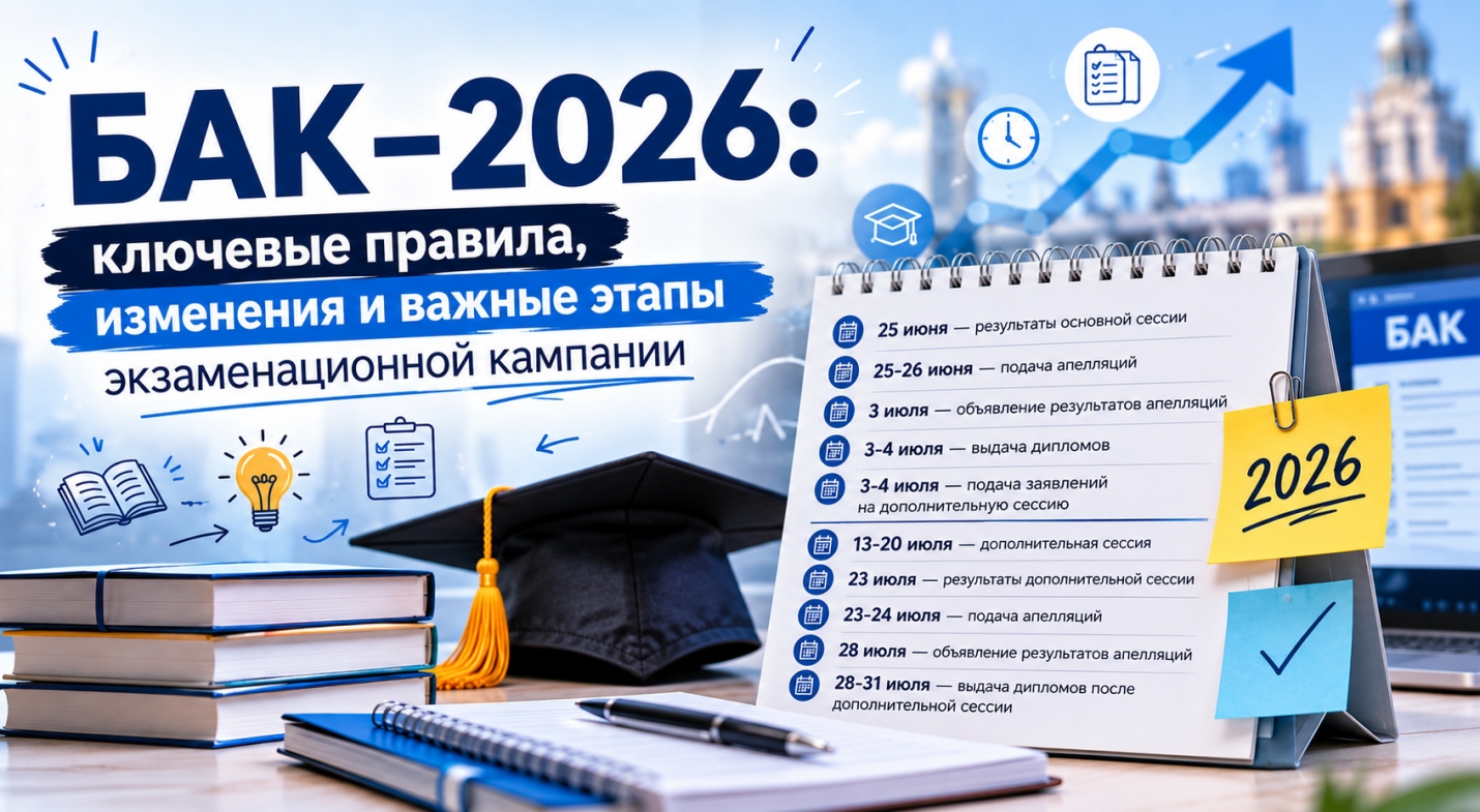 БАК&ndash;2026: ключевые правила, изменения и важные этапы экзаменационной кампании