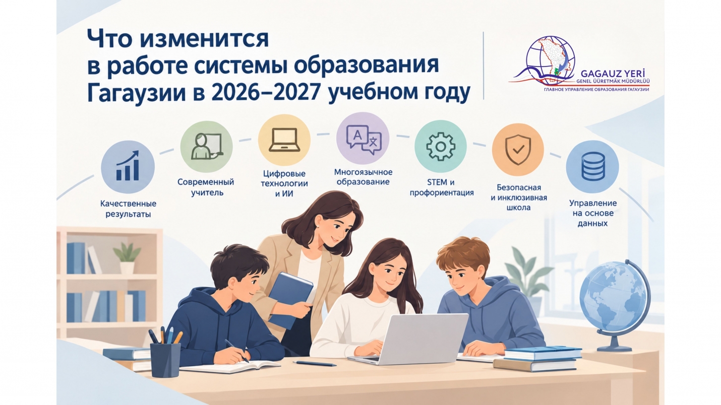 Что изменится в работе системы образования Гагаузии в 2026&ndash;2027 учебном году